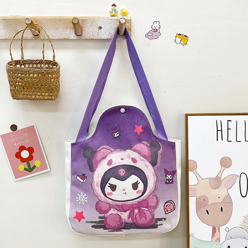 Children's Canvas Cute Cartoon Fashion Little Portable Children's Shoulder Bags