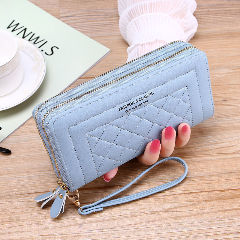 Long Clutch Korean Mobile Double Zipper Ladies Wallets