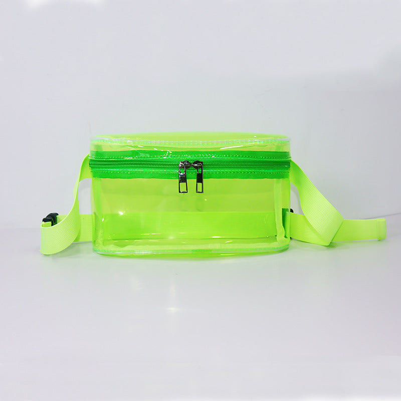 Women's Candy Color Laser Transparent Trendy Unique Waist Packs