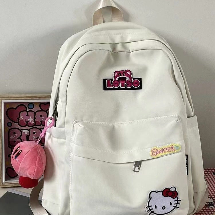 Capacity Soft Cute Hello Kitty Campus Backpacks