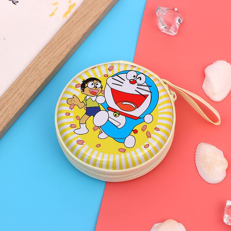 Mini Portable Cartoon Animation Tinplate Box Ladies Wallets