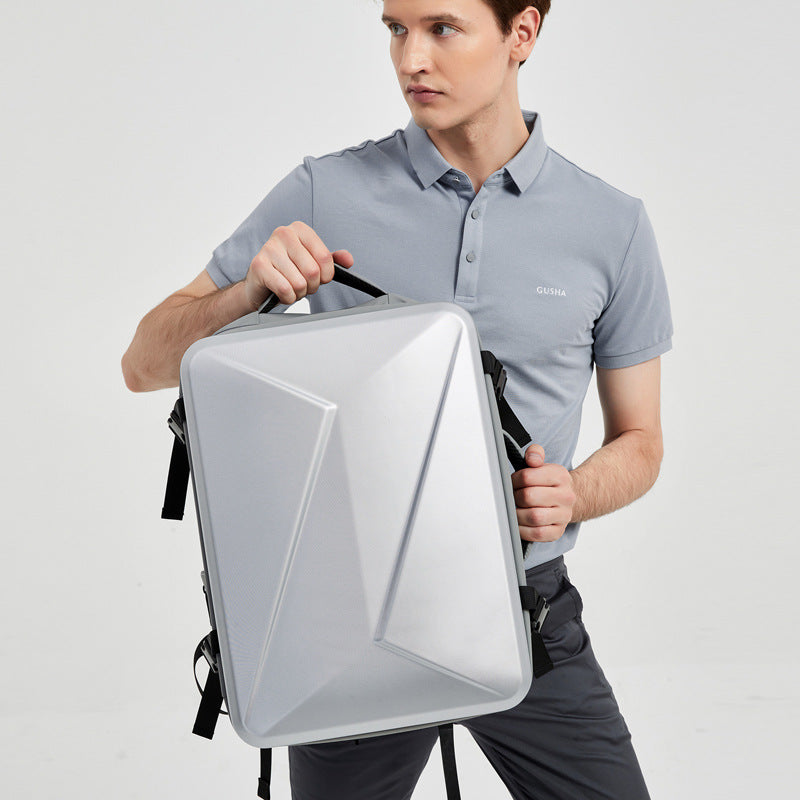 Men's Business Computer Can Be Expanded Hard Backpacks