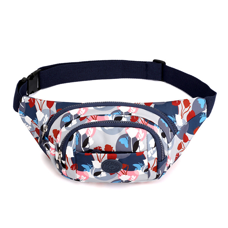 Women's Graceful Korean Fashion Printed Mobile Waist Packs