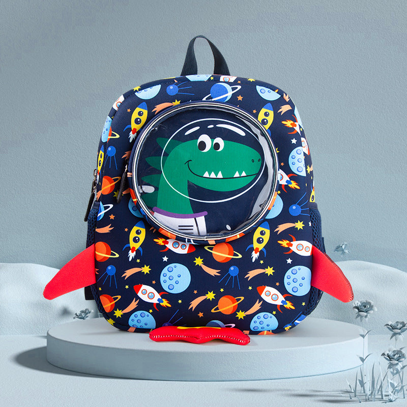 Children's Cartoon Rocket Years Old Dinosaur Boys Kindergarten School Bags