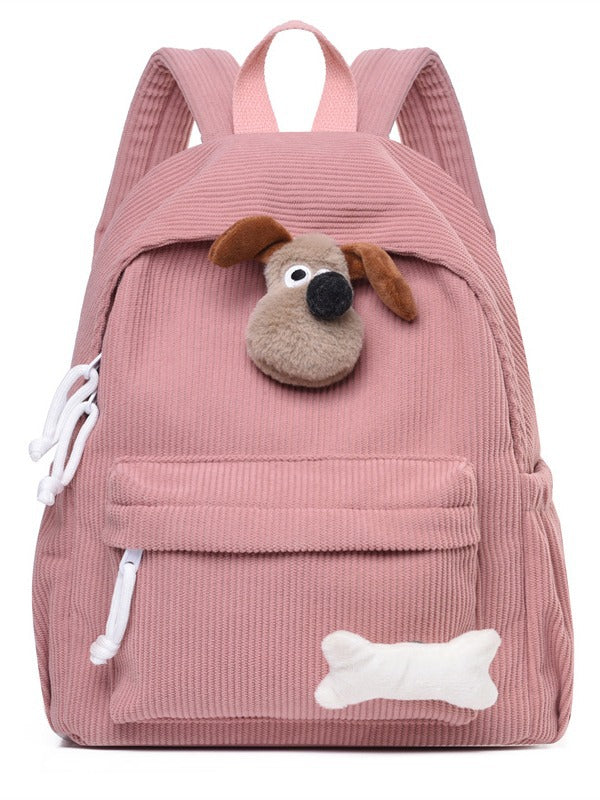 Children's Creative Style First-class Corduroy Large Class Backpacks