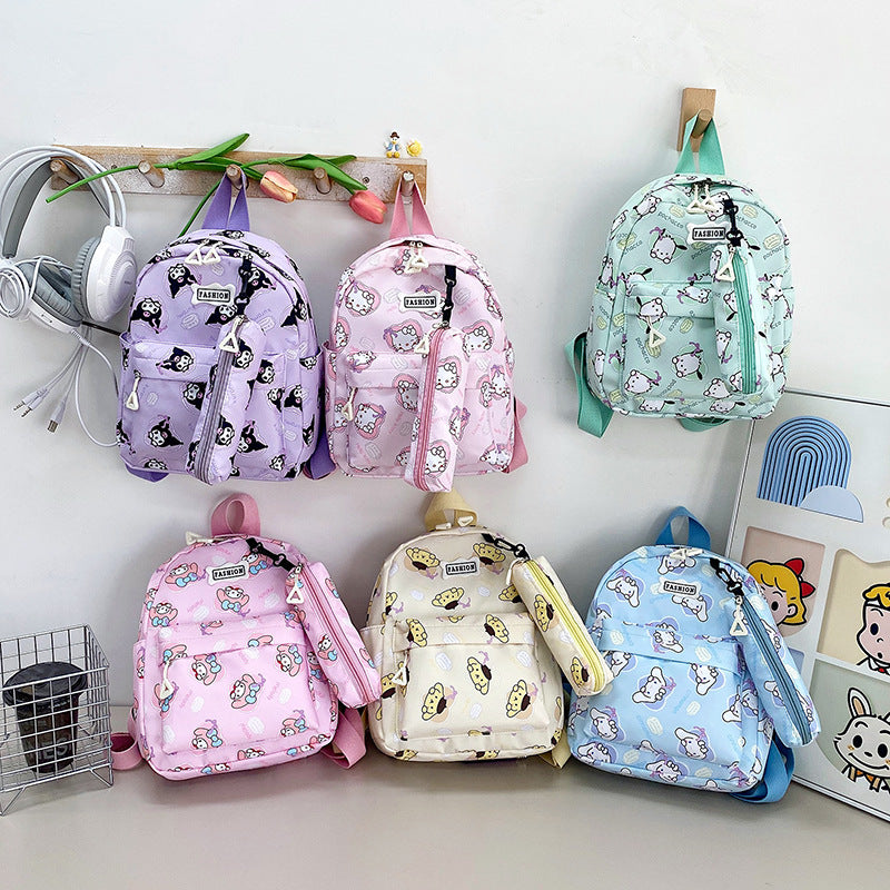 Children's Cartoon Cute Clow Melody Large Capacity Children's Backpacks