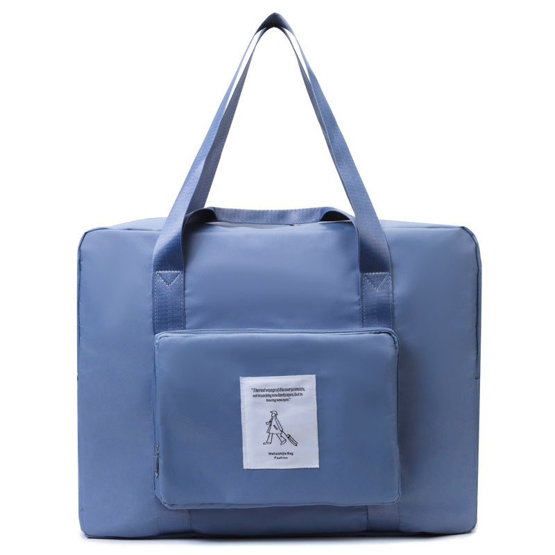 Sacs de voyage pliables pour séparation sèche et humide, couleur contrastée, recouvrables, pour femmes