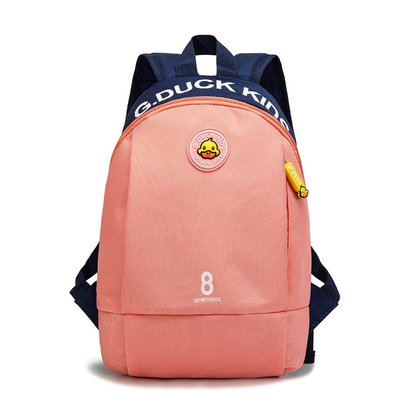 Children's Slouchy Fashion Duck Primary Printing Elementary School Students' Schoolbags