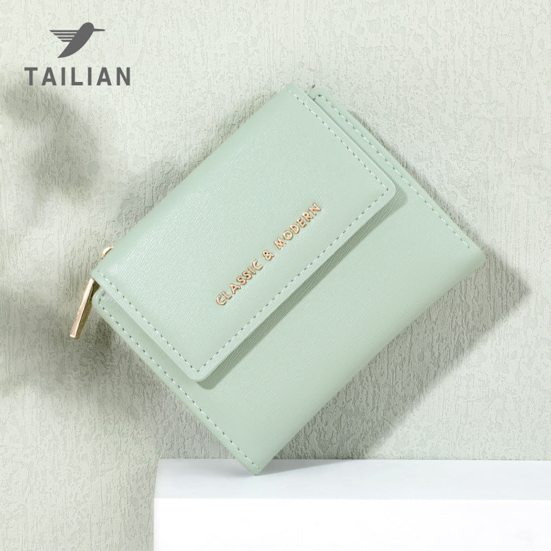 Light Color Design Simple Fashion Clutch Ladies Wallets