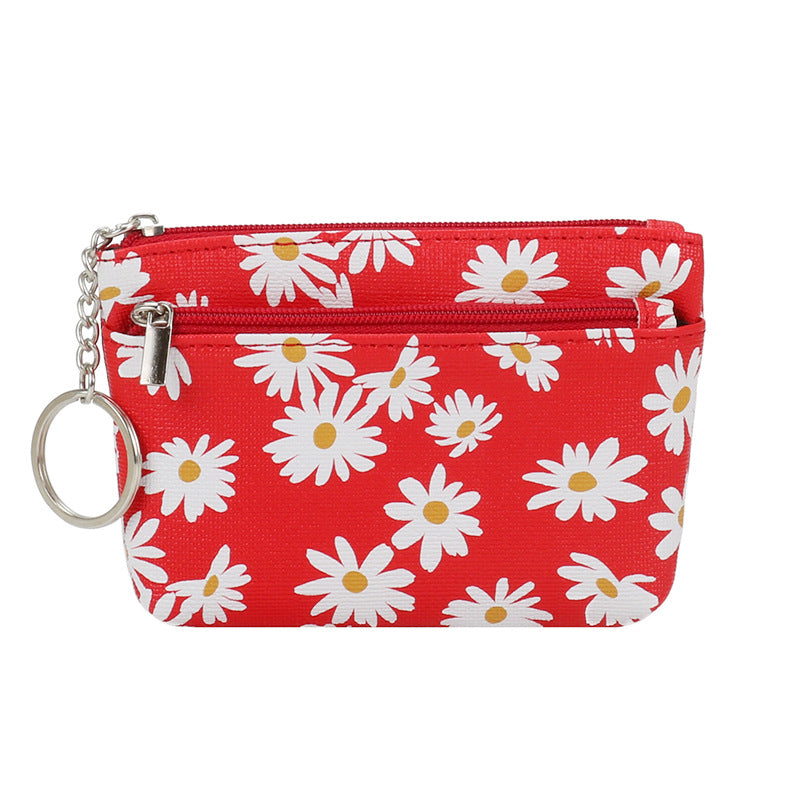 Women's Korean Style Small Fresh Little Daisy Coin Purses