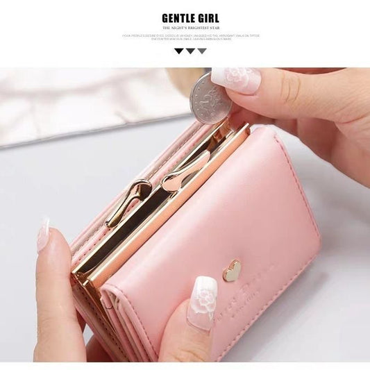 Women's Korean Style Female Mini Cute Folding Ladies Wallets