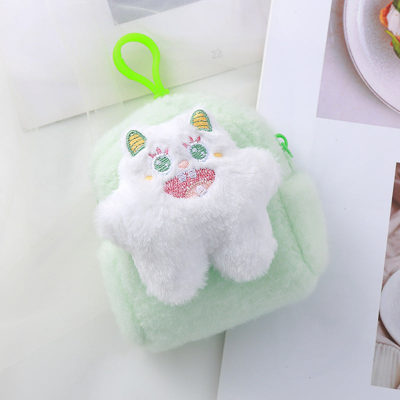 Color Fashion Three-dimensional Monster Plush Small Coin Purses