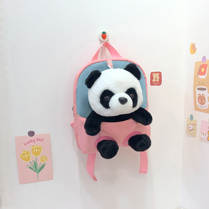 Children's Cartoon Cute Panda Doll Lightweight Children's Backpacks