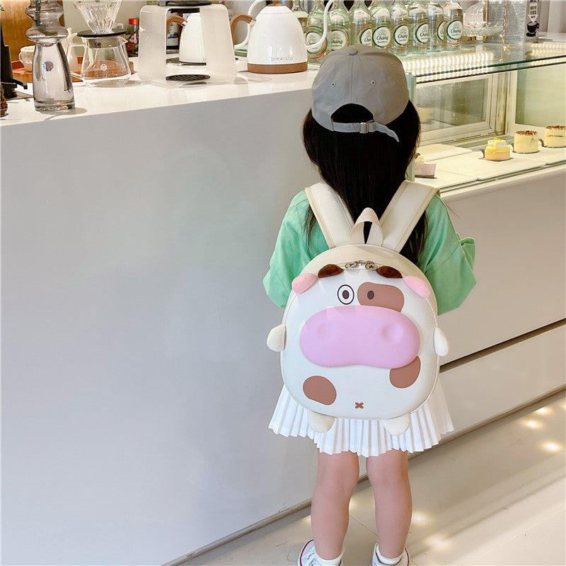 Children's Cartoon Calf Three-dimensional Egg Shell Small Boys Kindergarten School Bags