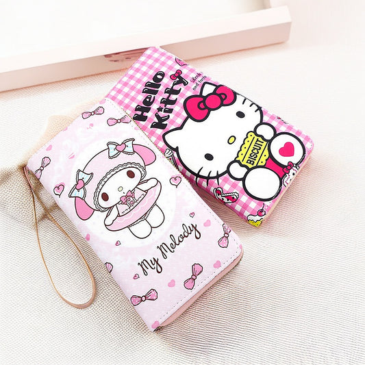 Trendy Classic Mini Cartoon Long Carry-on Ladies Wallets