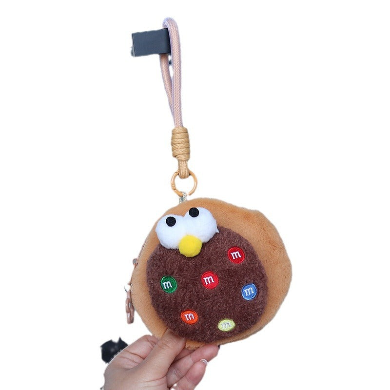 Cute Cookie Large Plush Storage Couple Coin Purses