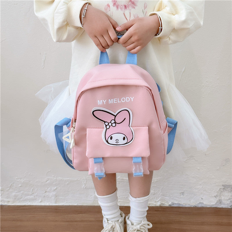 Children's Clow Cartoon Lightweight Cute Nylon Letters Children's Backpacks