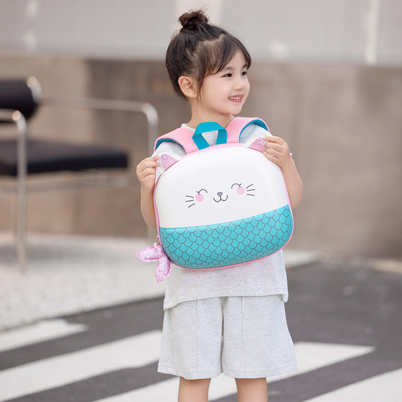 Children's Egg Shell Fashion Cartoon Printed Year-old Kindergarten School Bags