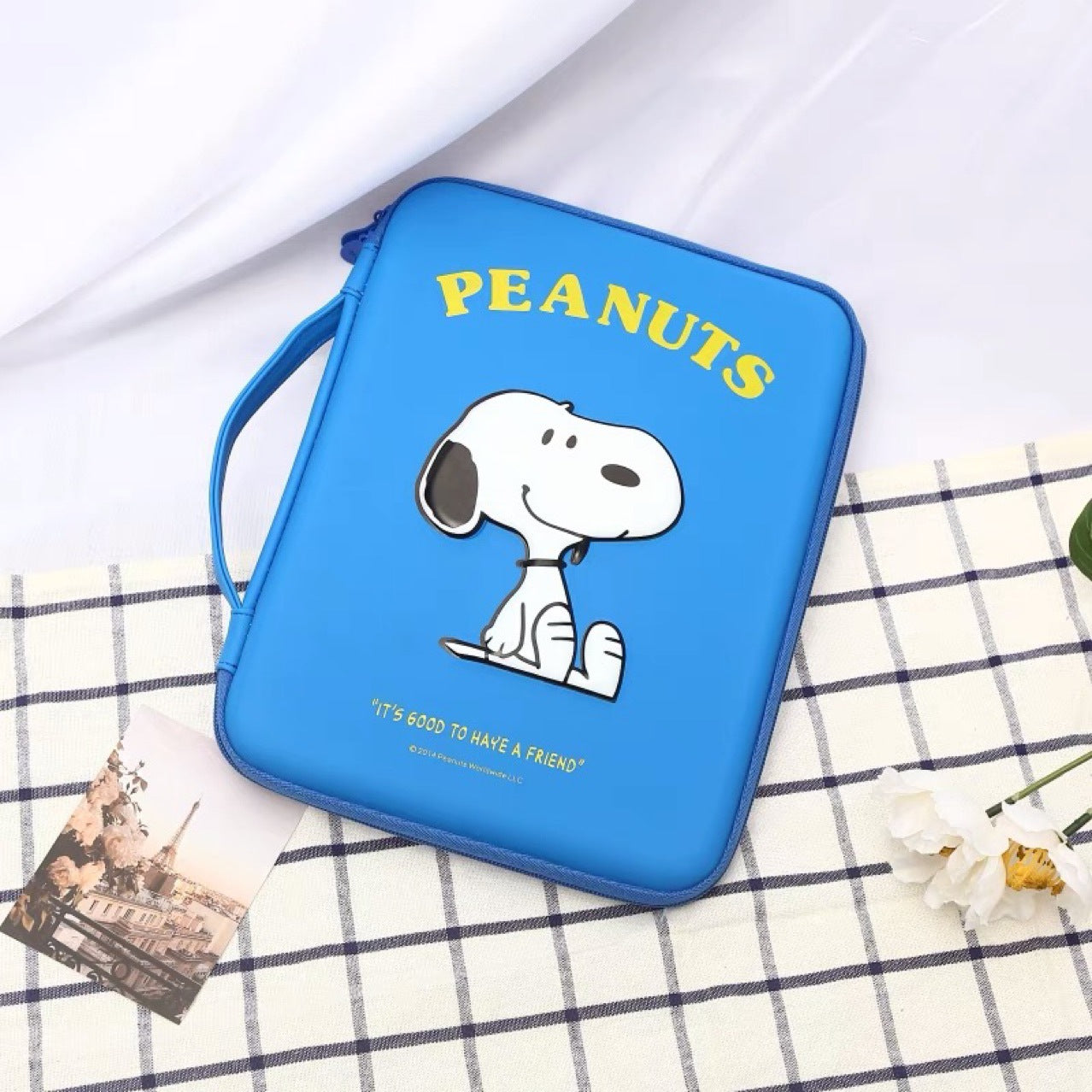 Sacs de protection originaux pour tablette et clavier portable Snoopy Hardshell