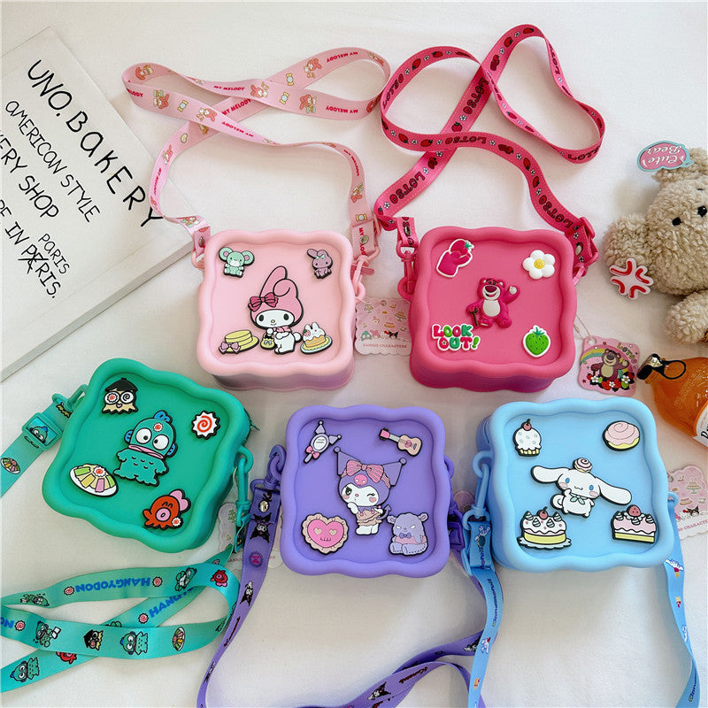 Children's Creative Fun Patch Cartoon Silicone Small Children's Coin Purse