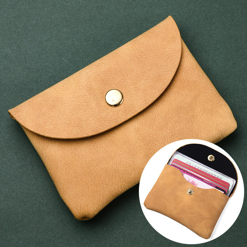 Pochette en cuir souple pour femmes, hommes et petits mini porte-monnaie