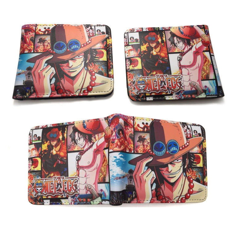 Piece Anime Peripheral Short Trendy Unique Ladies Wallets