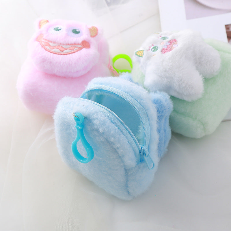 Color Fashion Three-dimensional Monster Plush Small Coin Purses