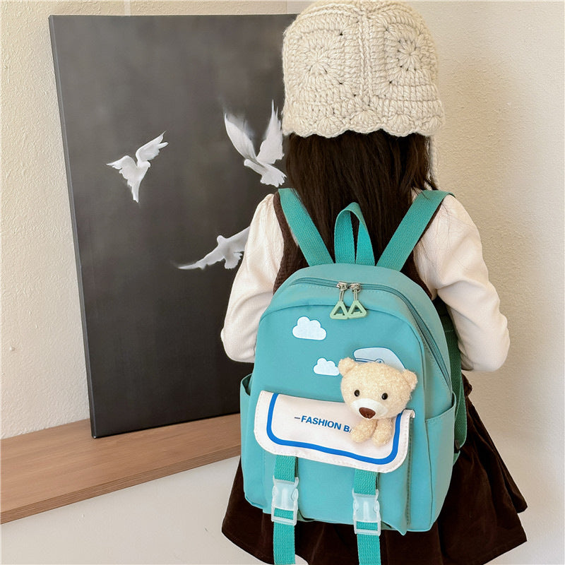 Children's Cartoon Doll Bear Large Capacity Lightweight Children's Backpacks