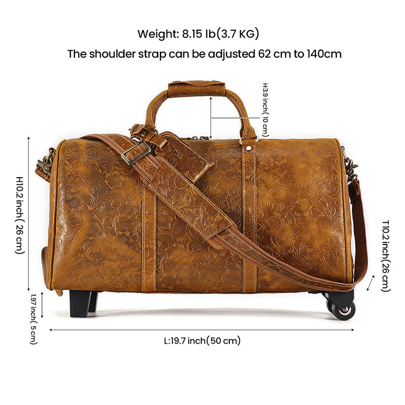 Men's Capacity With One Crocodile Pattern High Travel Bags