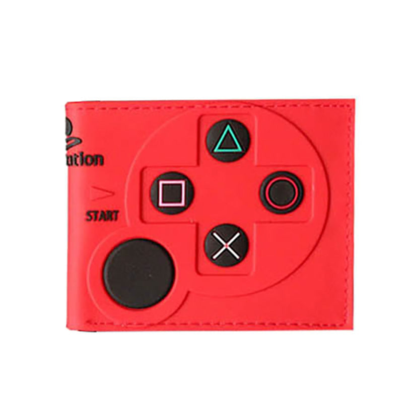 Game Console Pattern Control Button Short Ladies Wallets