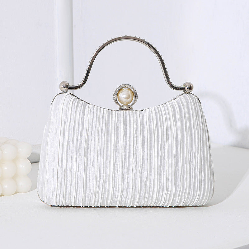 Women's Pearl Dinner Clutch Elegant Dress Banquet Evening Bags