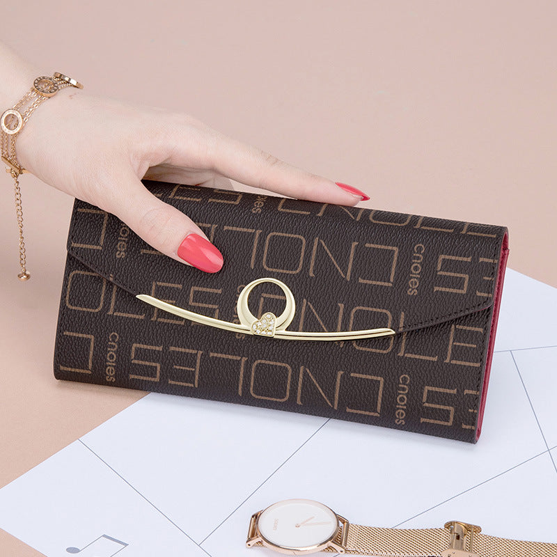 Popular Female Long Fashion Clutch Presbyopic Ladies Wallets