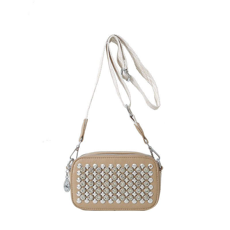 Women's Retro Fashion Diamond Small Square Cross Bags