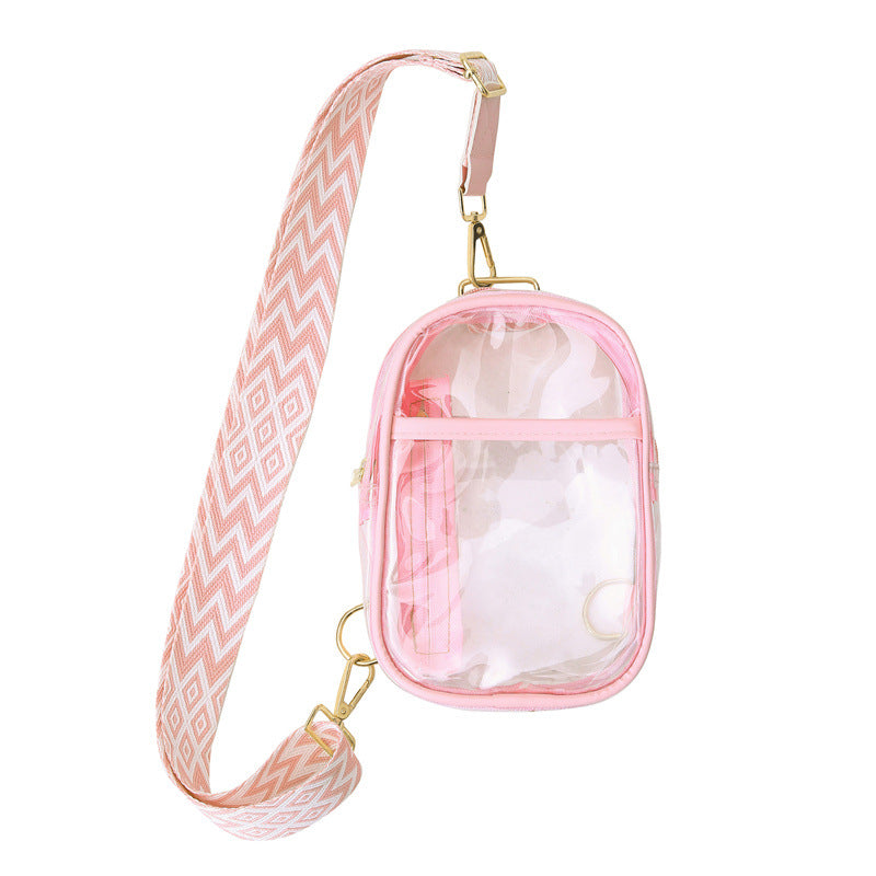 Sacs de taille mobiles transparents Jelly Fashion pour femmes, hommes et été