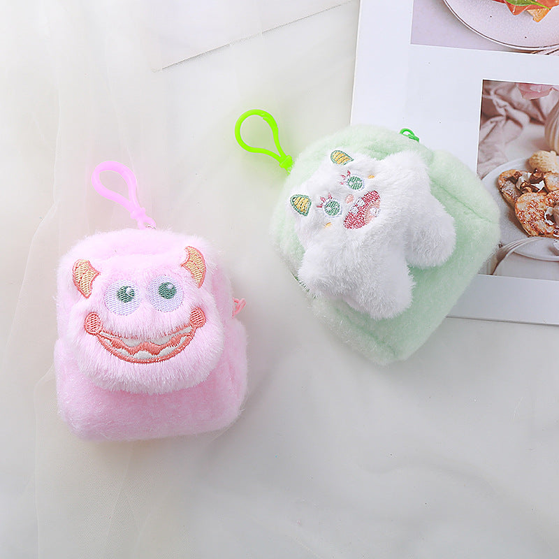 Color Fashion Three-dimensional Monster Plush Small Coin Purses