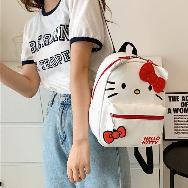 Style Two-dimensional Cartoon Cat Hello Kitty Backpacks