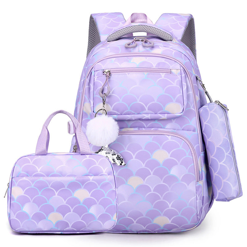 Women's Printed For Primary Burden Alleviation Waterproof Elementary School Students' Schoolbags