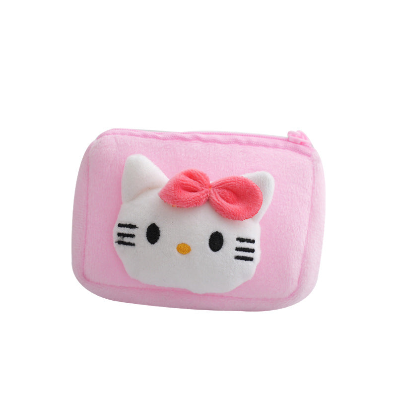 Children's Plush Square Cute Pudding Dog Cat Bags