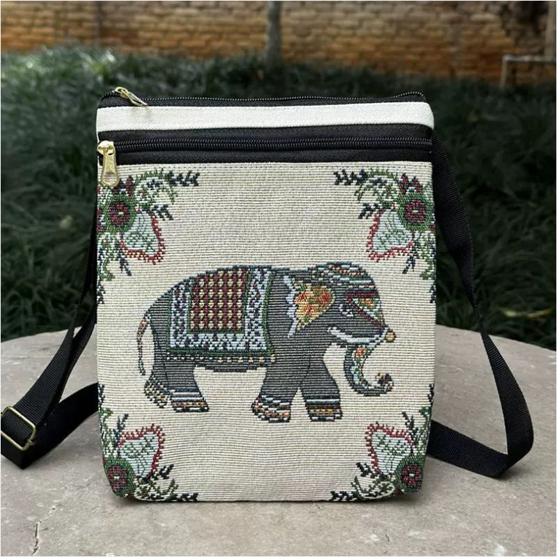 Yunnan Cloth Embroidered Vintage Mobile Black Bags