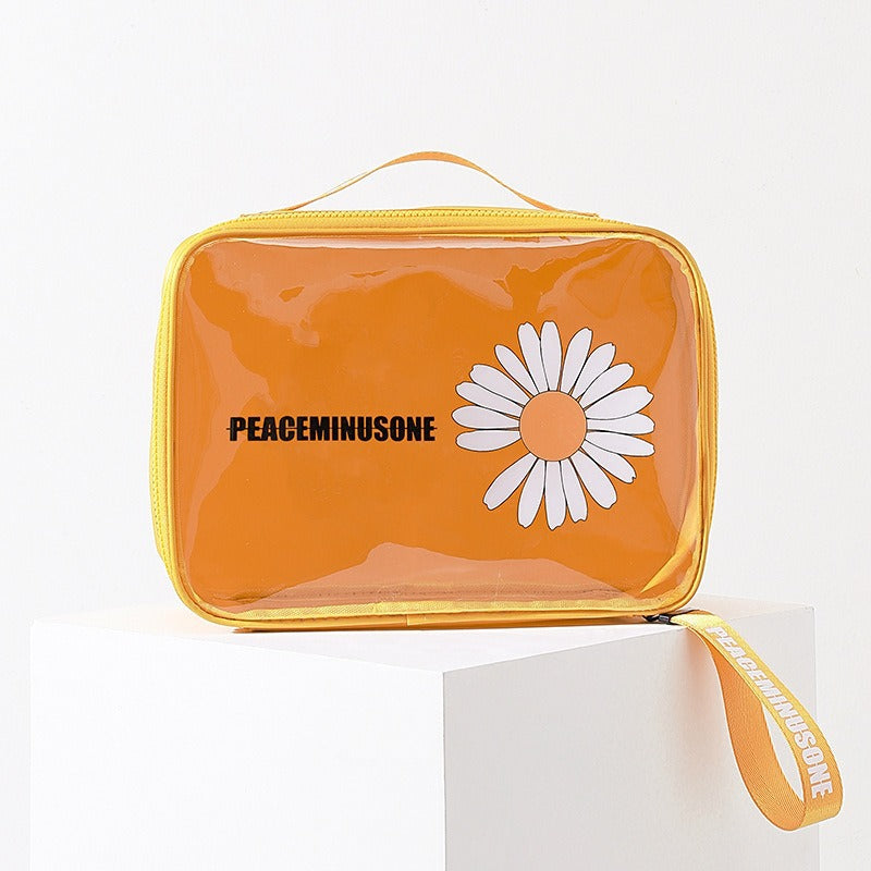 Little Daisy Portable Clear Wash Waterproof Cosmetic Bags