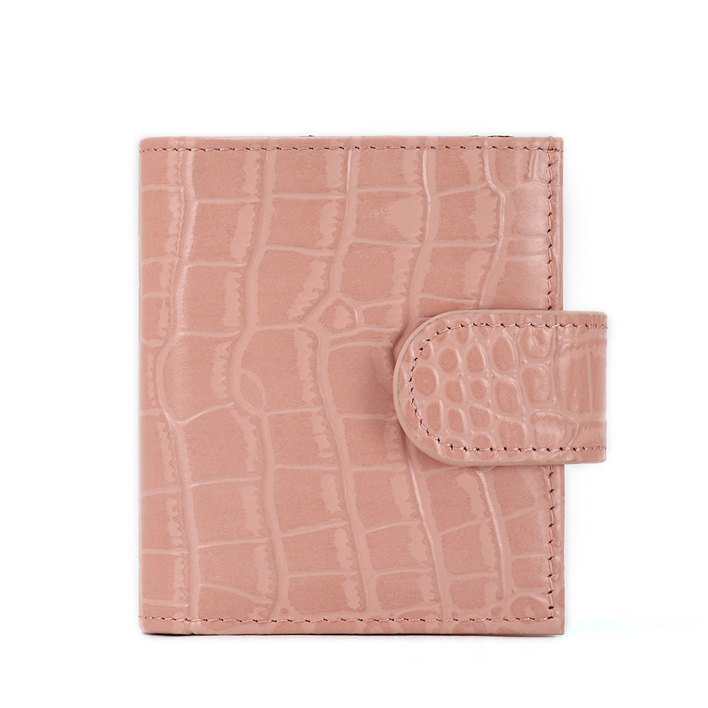 Women's Short Cowhide Mini Creative With Notebook Ladies Wallets