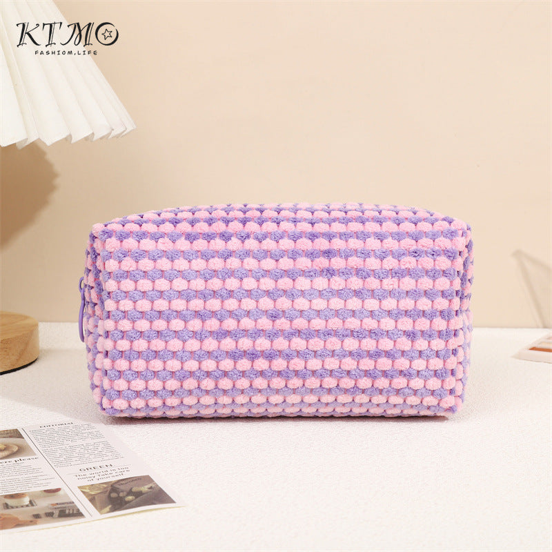 Flannel Wash Skin Care Cosmetics Storage Cosmetic Bags