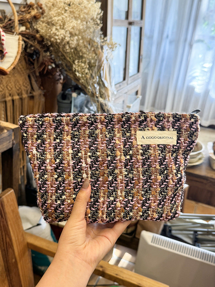 Style Woven Storage Out Portable Wash Cosmetic Bags