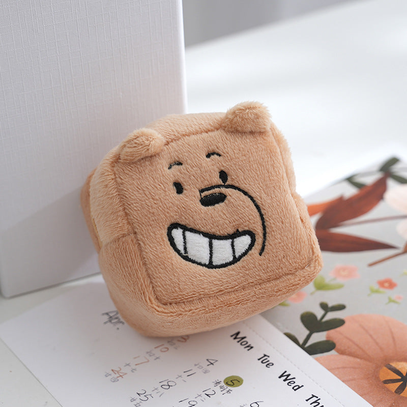 Earphone Three-dimensional Cartoon Bear Storage Data Coin Purses