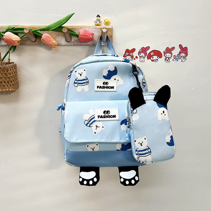 Children's Cartoon Printed Cute Going Out Play Portable Children's Backpacks