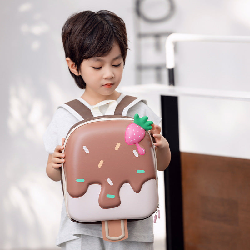 Children's Boys Cute Egg Shell Ice Cream Children's Backpacks