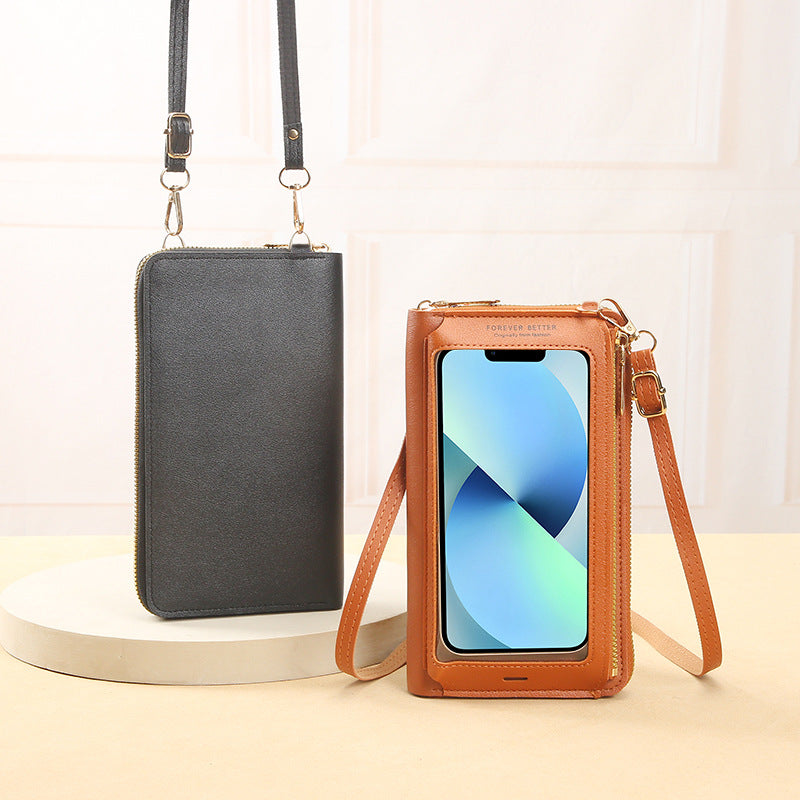 Mini sacs mobiles transparents multifonctionnels pour écran tactile pour femmes