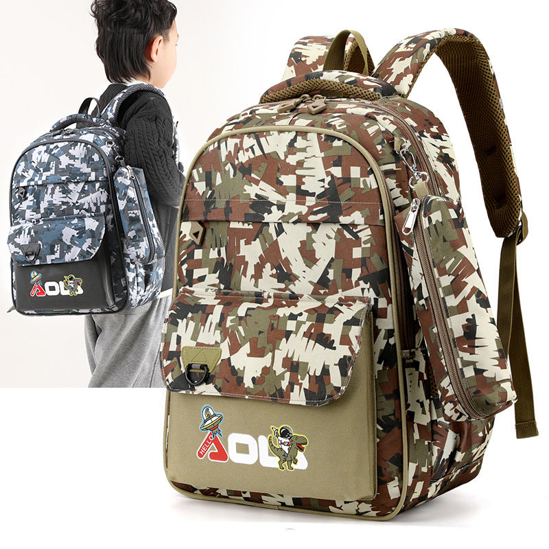 Primary Male Grade Boy Super Lightweight Elementary School Students' Schoolbags