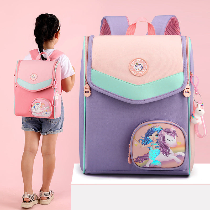 Cartoon Boy Large Capacity For Class Kindergarten School Bags