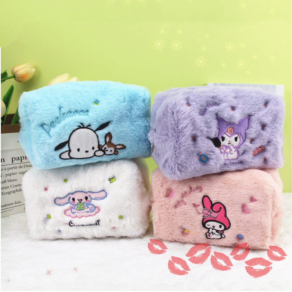 Large Capacity Stationery Pencil Box Cartoon Cosmetic Bags